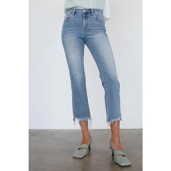 Insane Gene High Rise Crop Boot Cut Jeans - P1012R - Size 9/28 - Picture 6 of 7